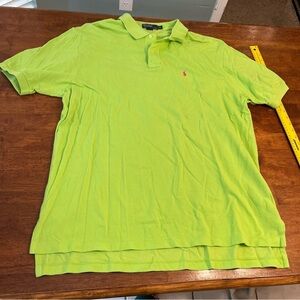 Polo Ralph Lauren Men's Bright Green Polo Shirt size XXL